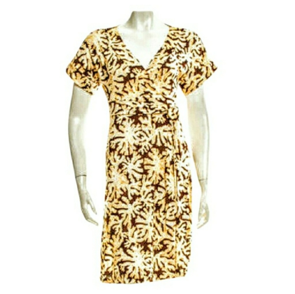 DVF "TOBY" 100% SILK WRAP DRESS